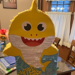 Baby Shark Pull String Piñata.  Was used once.